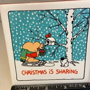 Christmas Vintage Ziggy by Tom Wilson Christmas Tile